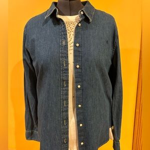 Ralph Lauren women new denim shirt XXL
